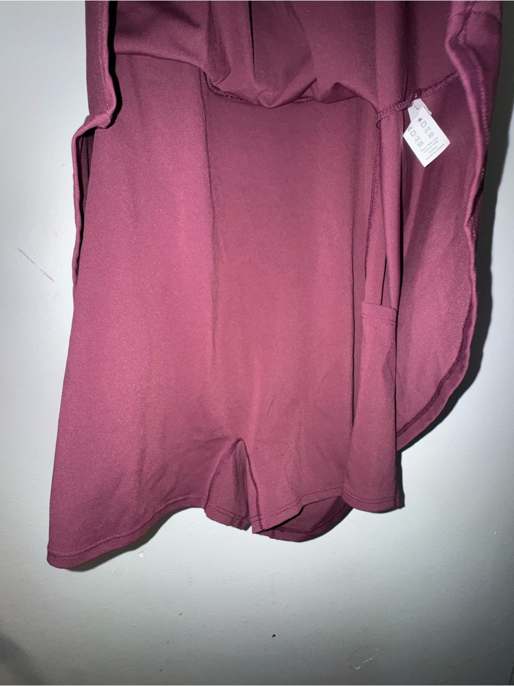 HALARA Twist-Front Burgundy Mini Dress - Picture 2 of 6